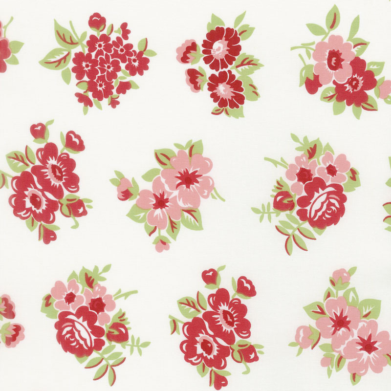 Little Snippets - Marmalade Floral Cream Yardage