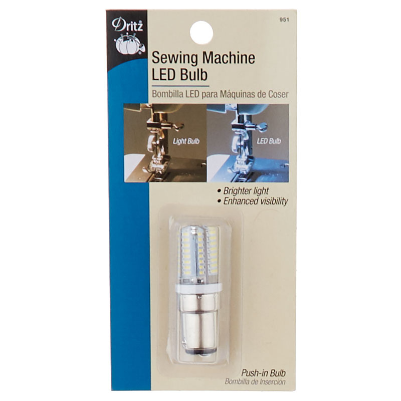DRITZ SEWING MACHINE LIGHT BULB PUSH IN BULB D910
