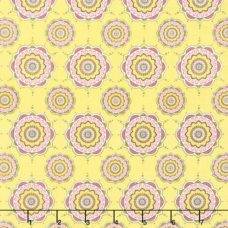 Petal Lane - Petal Posh Yellow Yardage