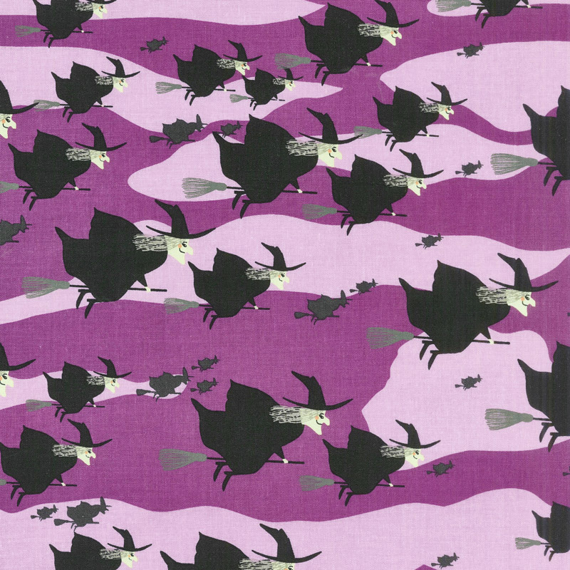 Haunted House - Witch Purple Yardage