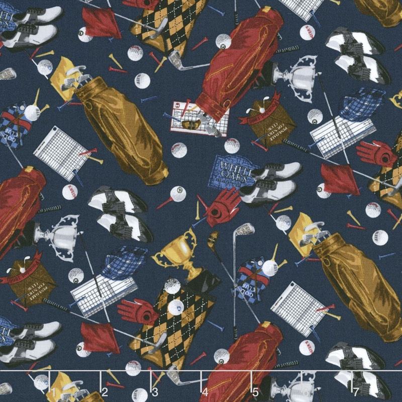 On the Green - Golf Items Navy Yardage