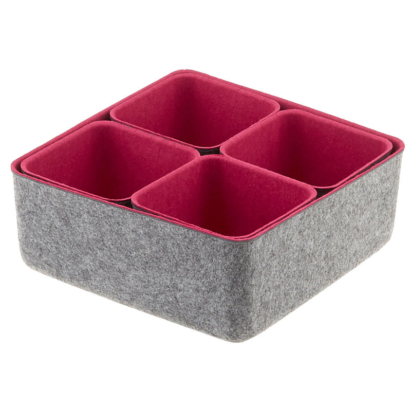 Felt Storage Bin - Pink