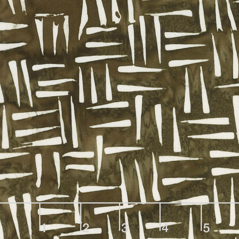 Chocolate and Creams Batiks - Sharp Points Wood Yardage