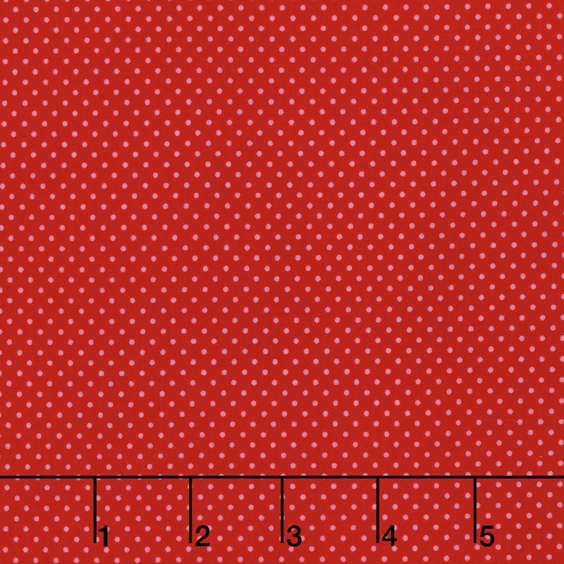 Happy Day - Happy Dot Red Yardage