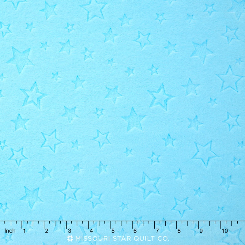 Cuddle Embossed Star - Turquoise 60