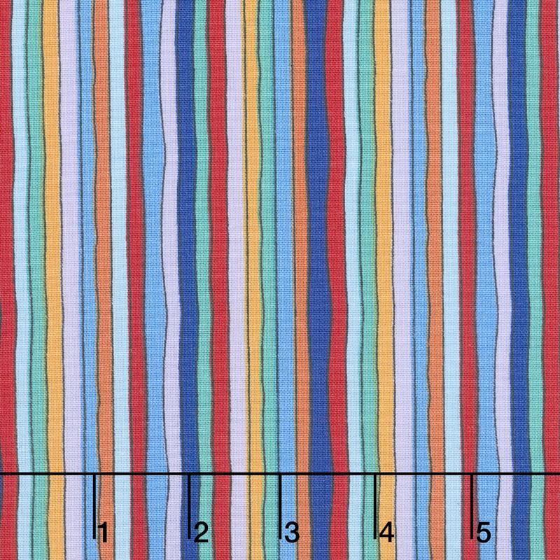 Arctic Wonderland - Stripe Warm Multi Yardage