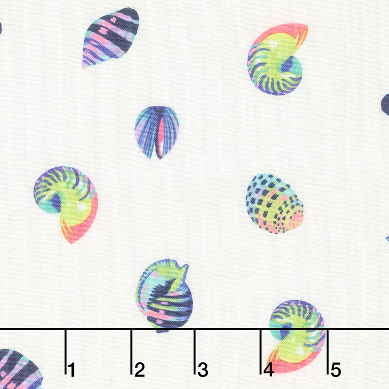Zuma - Sea Shells Aquamarine Yardage