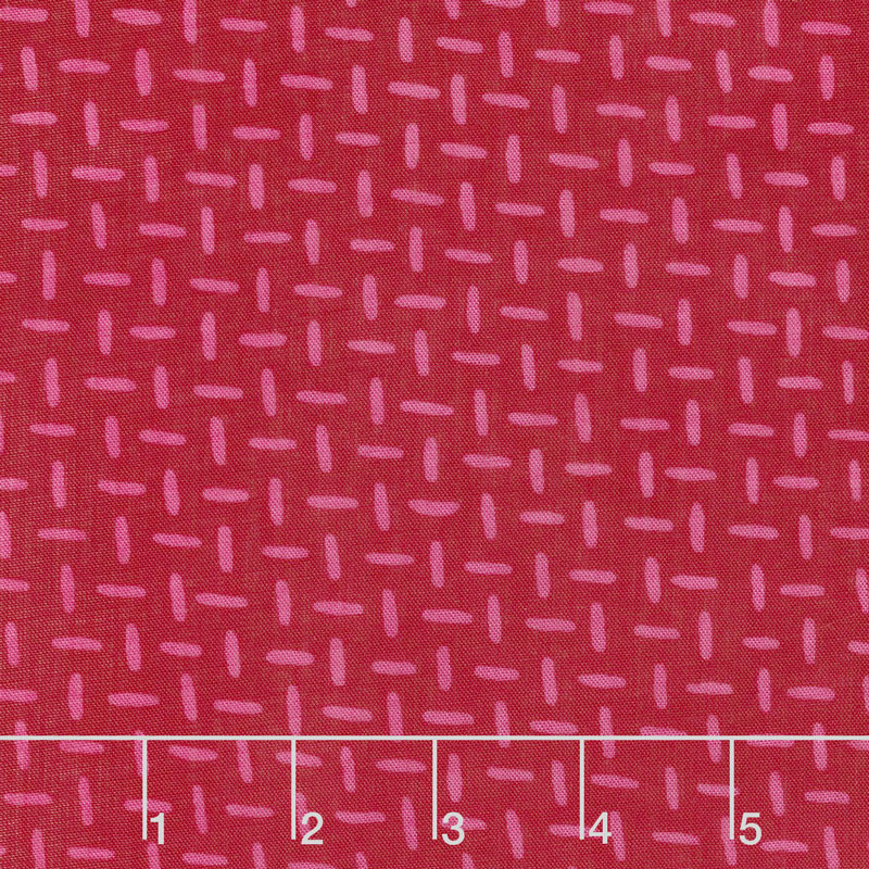 Bazaar Rayon Batiks - Tick Mark Magenta Yardage