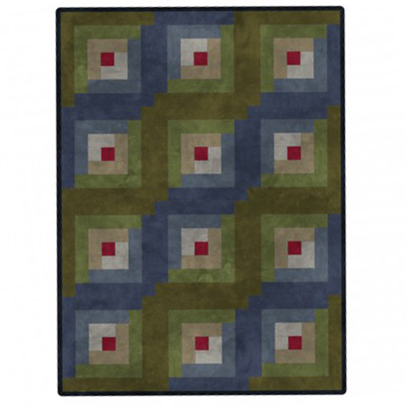 Color Wash Woolies Log Cabin Quilt POD Kit