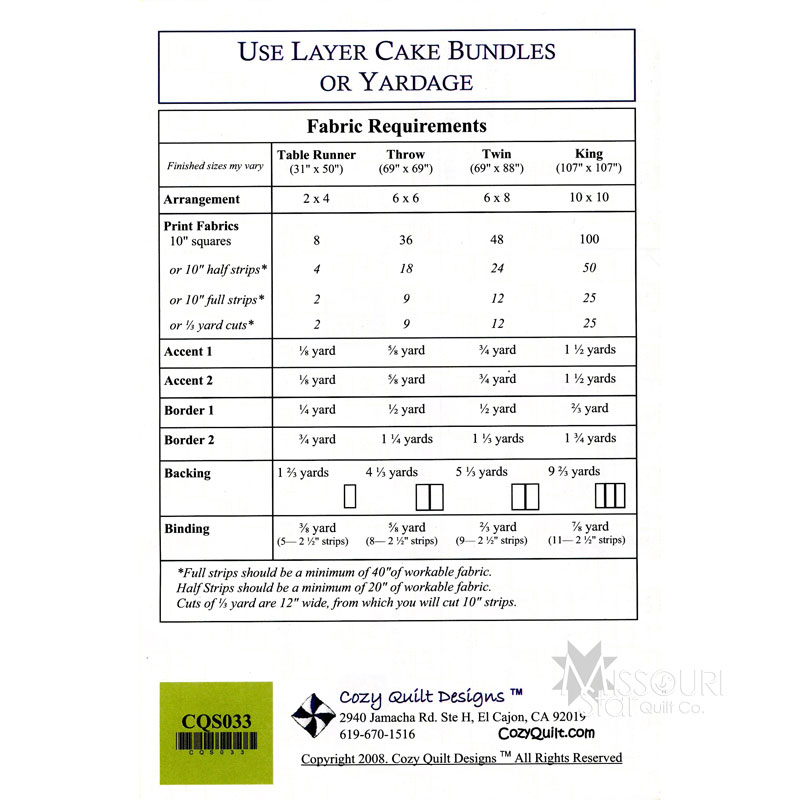 Spice Cake Cake Therapy Pattern Cozy Quilts