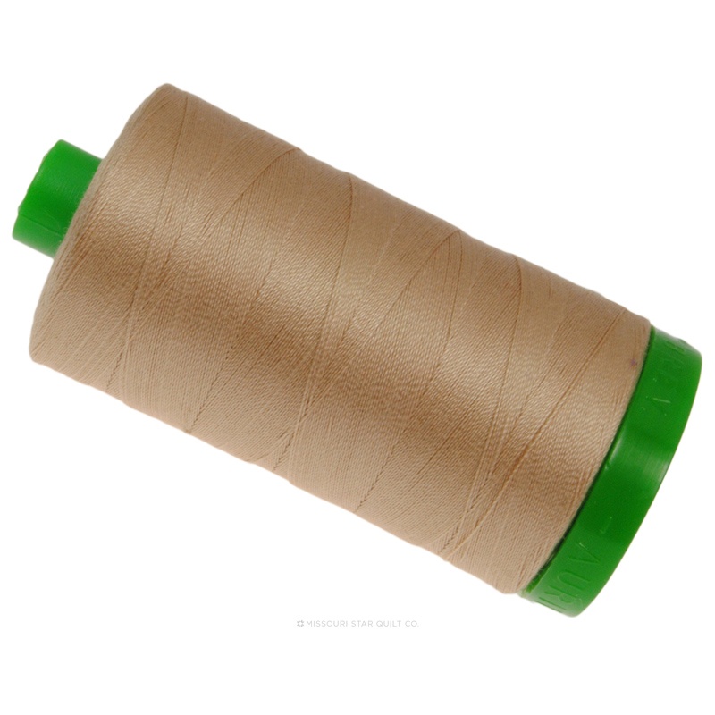 Aurifil 40 WT 100% Cotton Mako Large Spool Thread - Beige