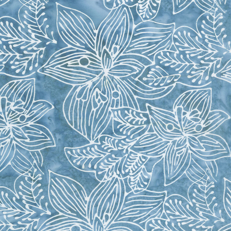 Calypso Batiks - Orchid Turquoise Yardage