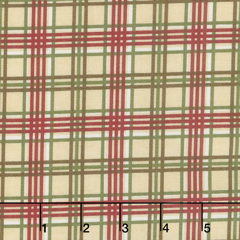Winter Manor - Plaid Buff Yardage