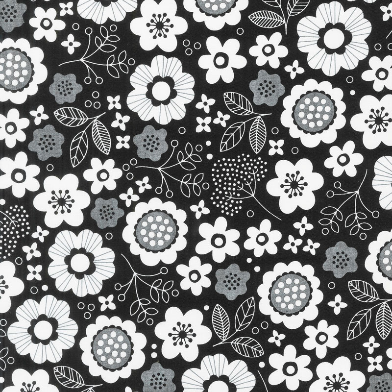 Delilah - Delilah Main Black Sparkle Yardage