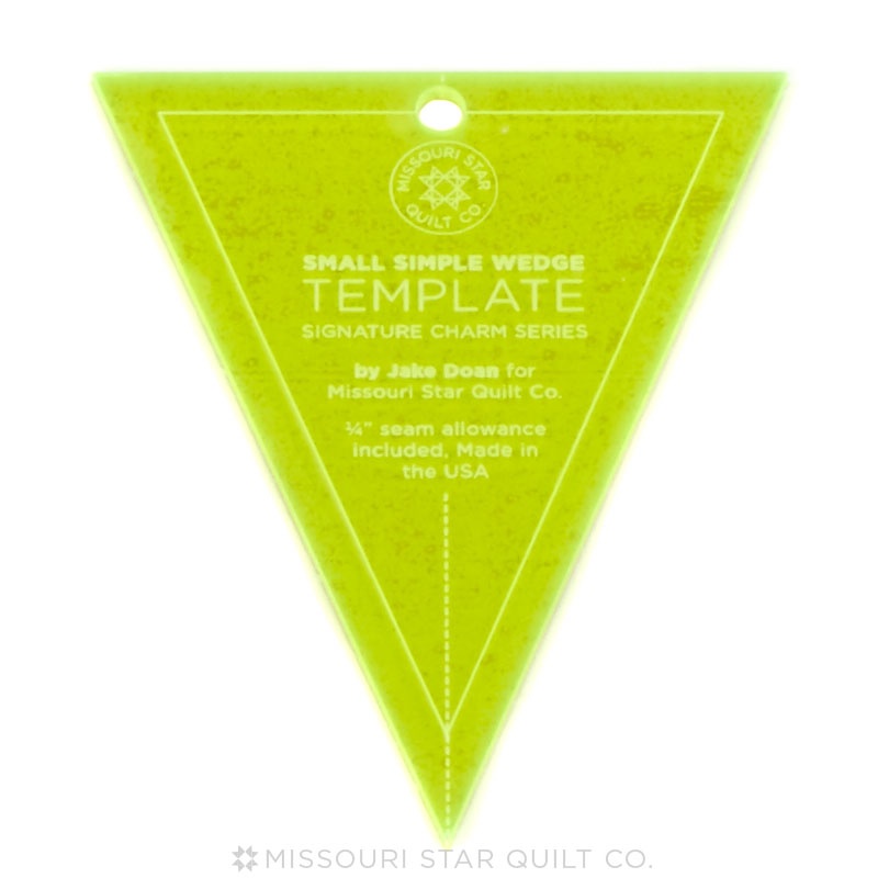 Missouri Star Small Simple Wedge Template for 5