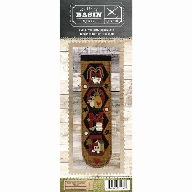 Hexie Door Greeter Pattern - June