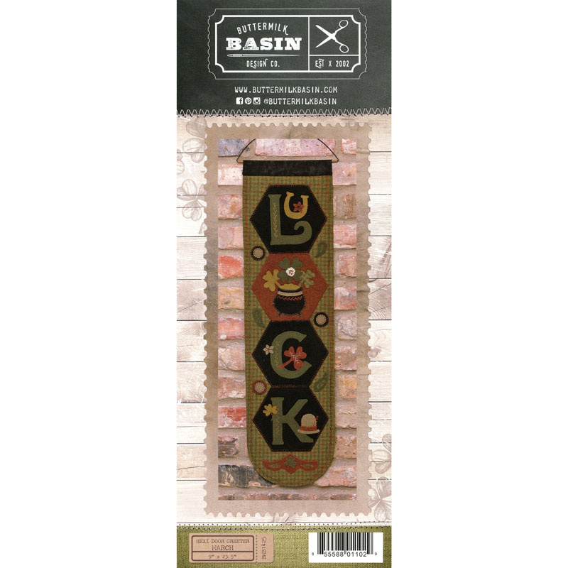 Hexie Door Greeter Pattern - March