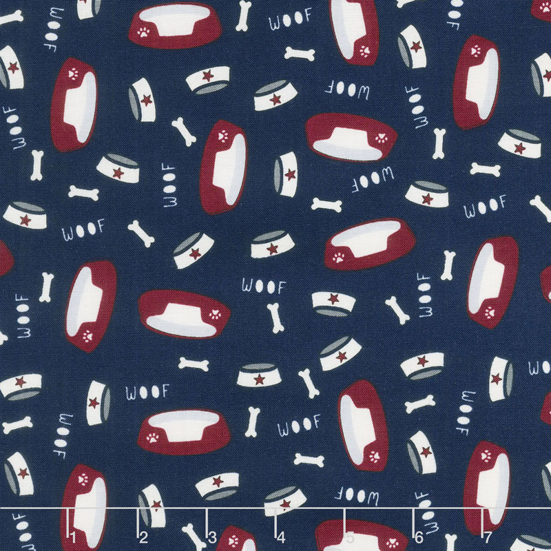 Hey Mister - Snack & Snooze Navy Yardage
