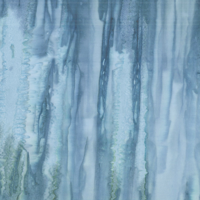 Baker's Dozen Batiks - Stripe Dark Blue Yardage
