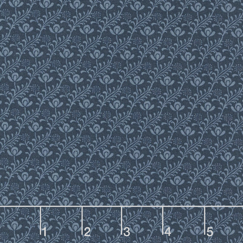 Voysey - Cibber 1901 Indigo Yardage