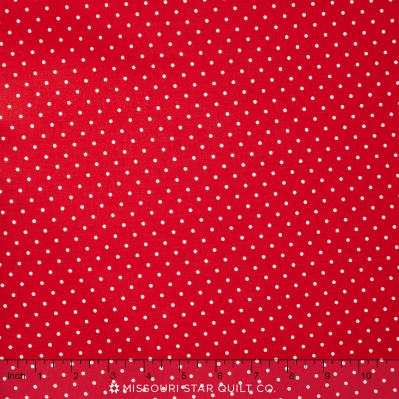 Happy Dots - Pinhead Red Yardage
