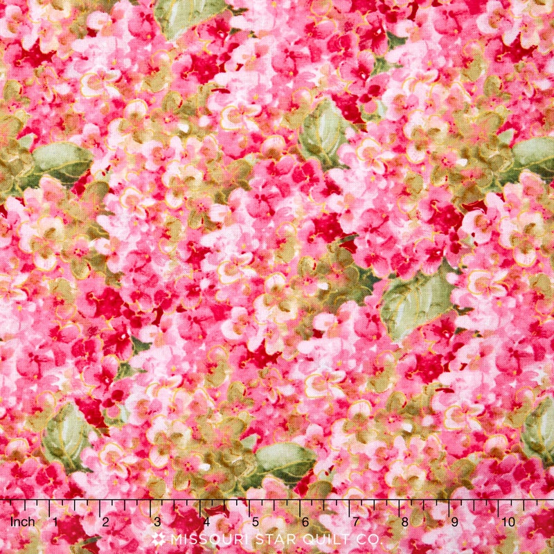 Rainbow Seeds - Hydrangea Pink Yardage