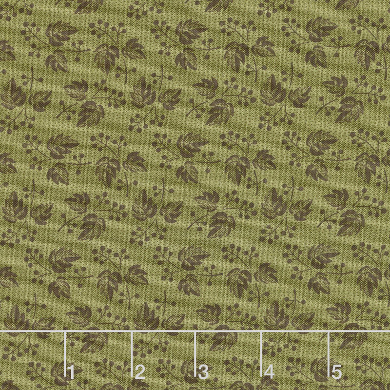 Baltimore House - Leaves & Berries Green Yardage