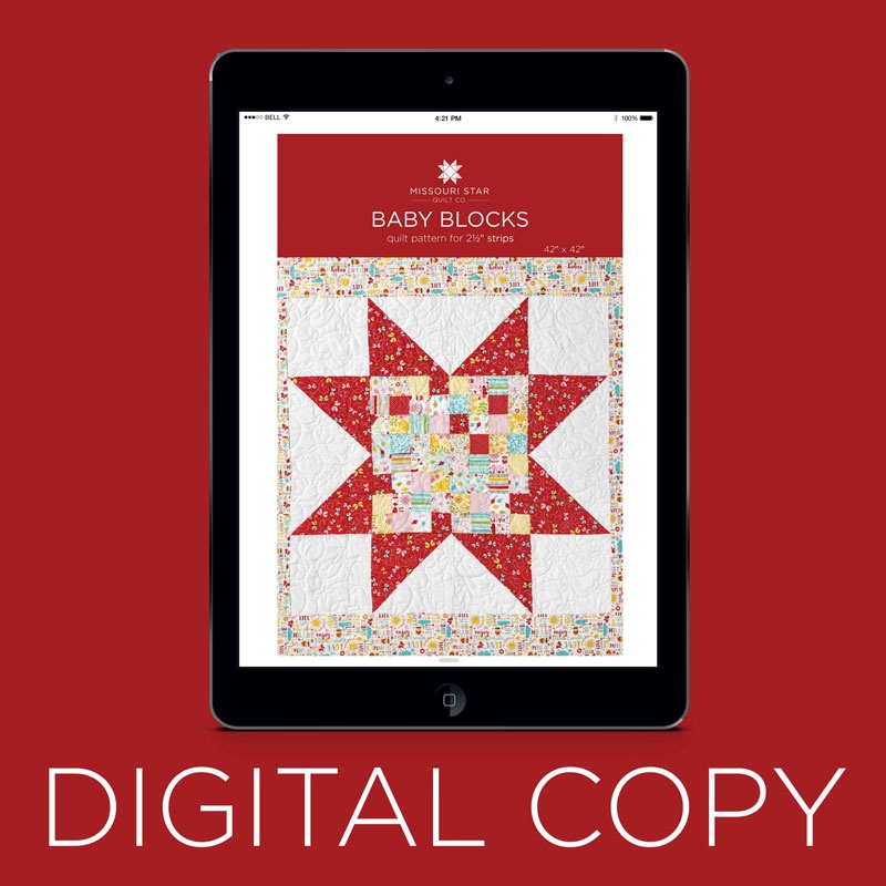 Digital Download - Baby Blocks Quilt Pattern by MSQC