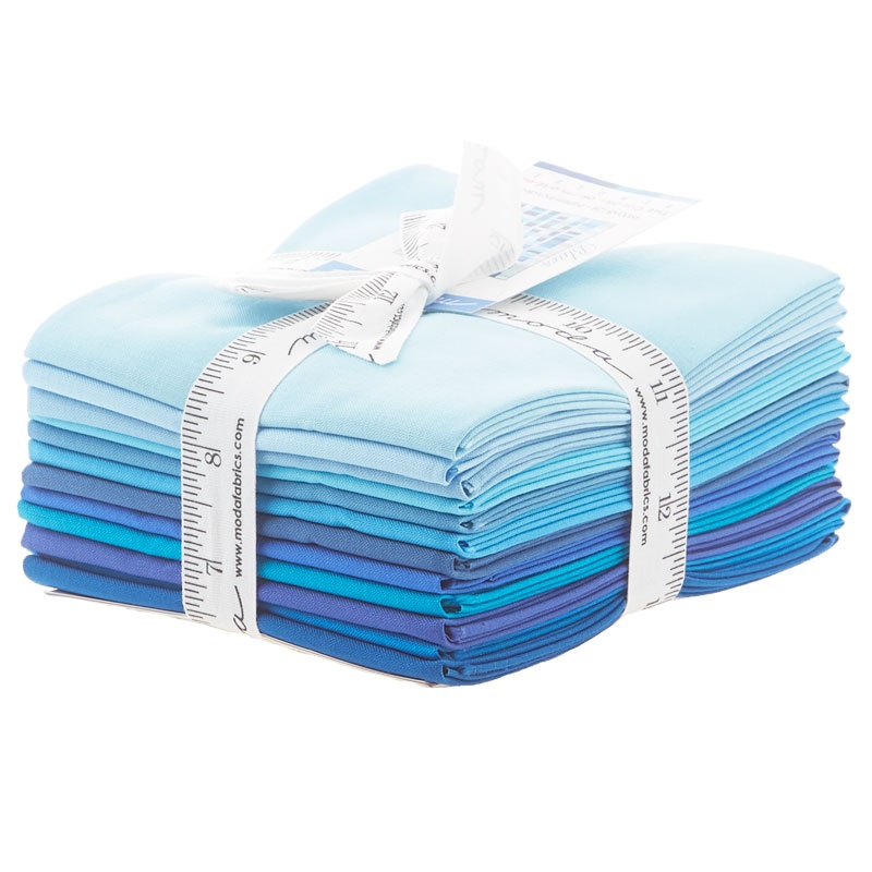 The Colors of Moda - Blues Fat Quarter Bundle