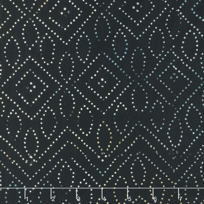 Tonga Batiks - Boathouse Dot Art Jet Yardage