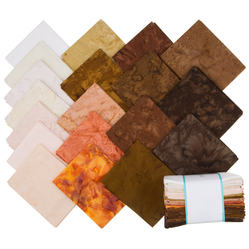 Lava Batik Solids - Earth Fat Quarter Bundle