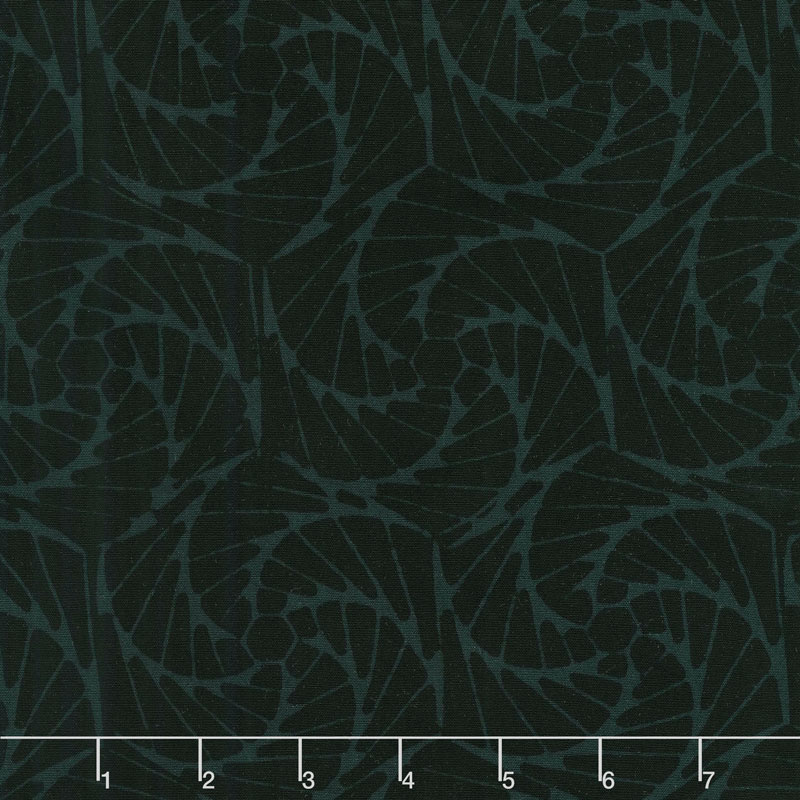 Geared Up Batiks - Fan Black Yardage