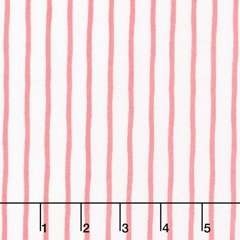 Lollipop Garden - Handmade Stripe Raspberry Yardage
