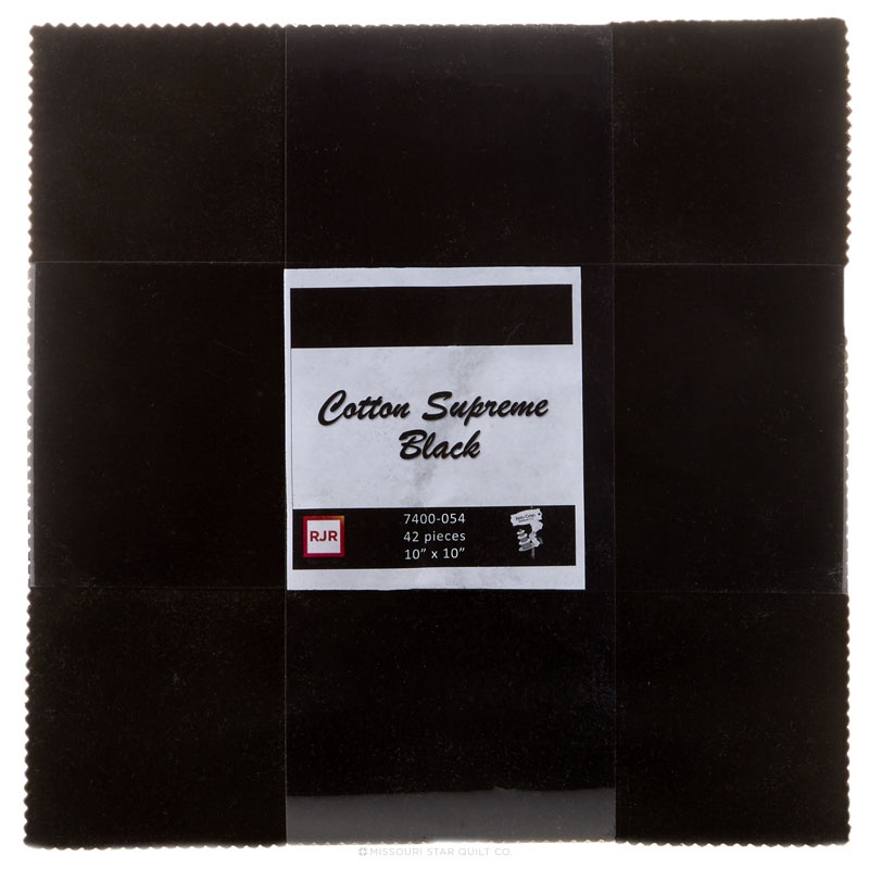 Cotton Supreme Solids Black Patty Cake