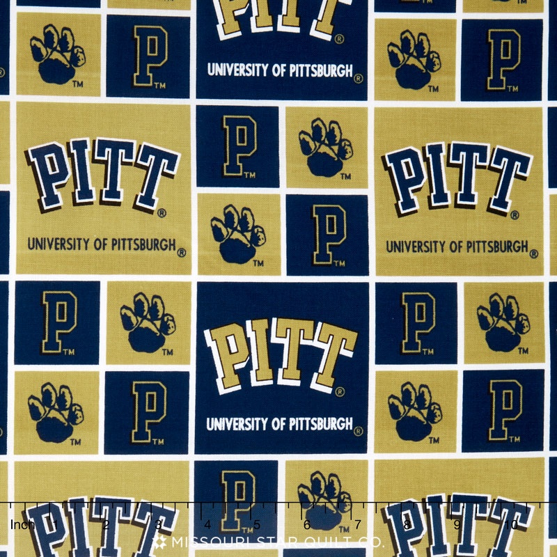 College - University of Pittsburgh Allover Yardage