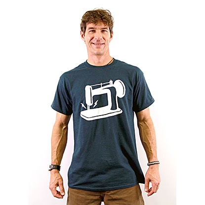 Man Sewing Midnight Blue X-Large T-Shirt