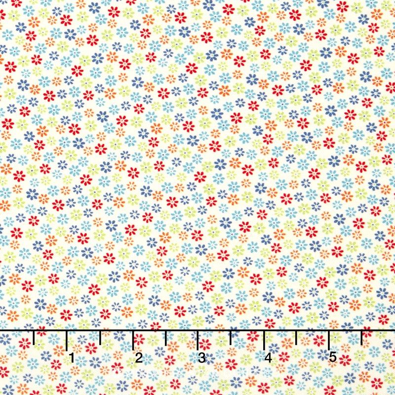 Road Trip - Flowers Cream Yardage