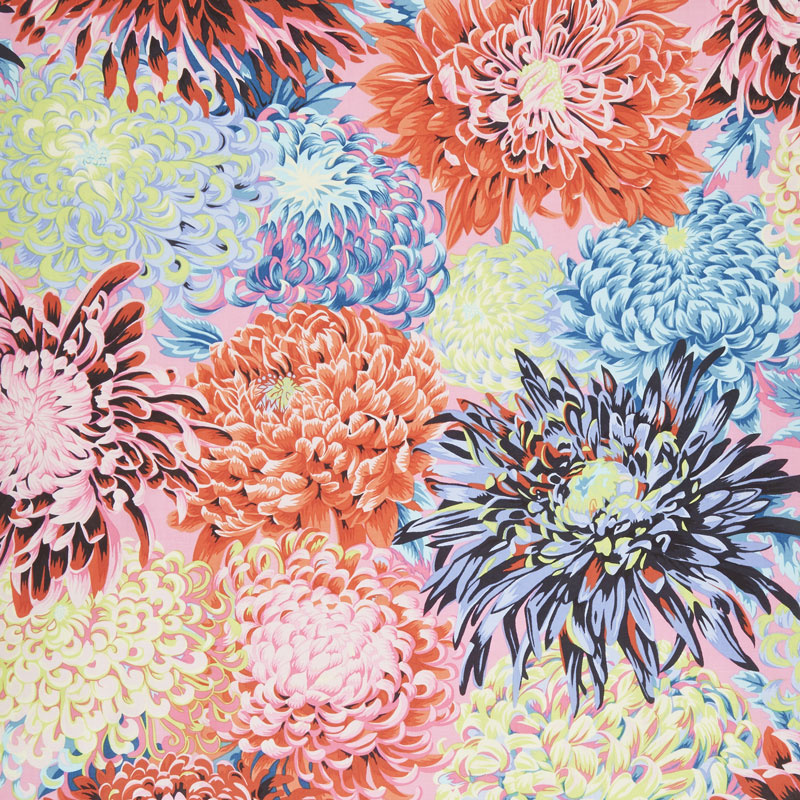 Kaffe Fassett Collective Fall 2018 - Day Chrysanthemum Contrast Yardage