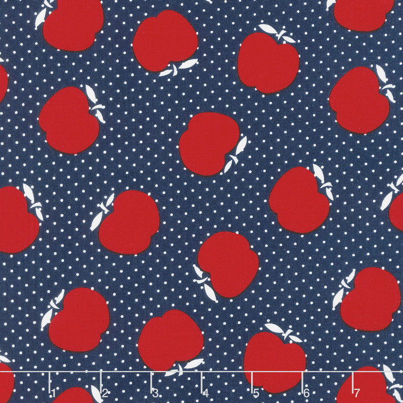 Sunnyside Ave. - Apples Navy Yardage