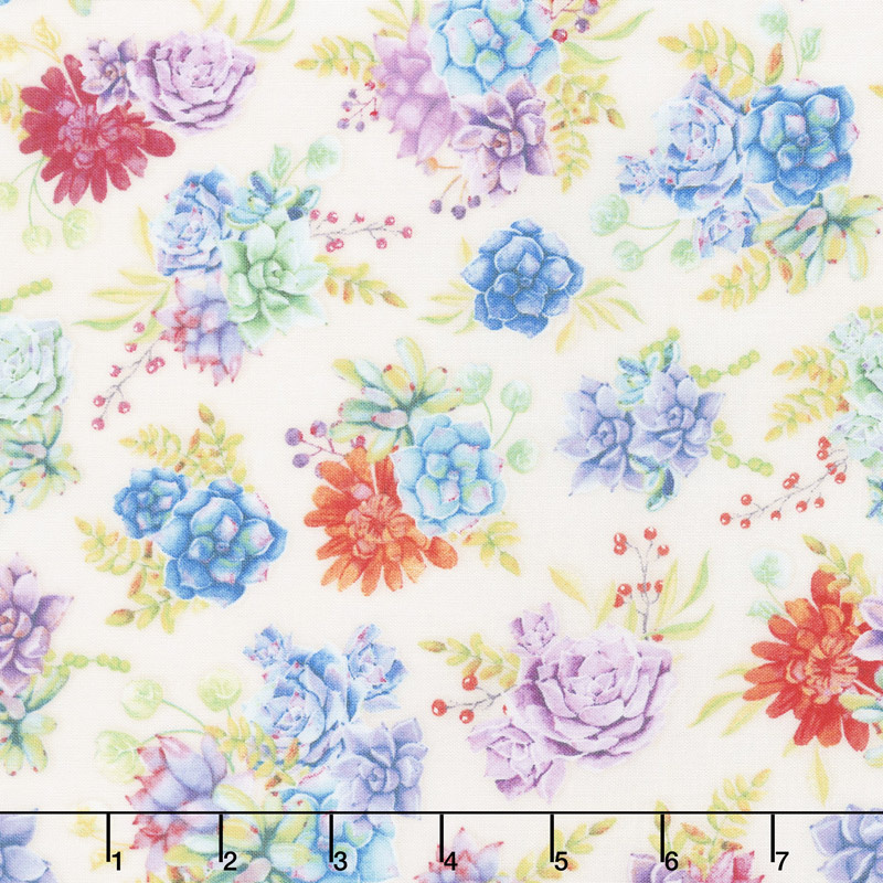 Humming Along - Succulent Garden Tan Yardage