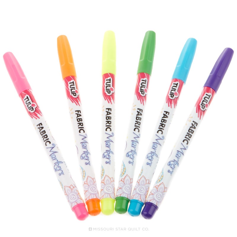 Tulip Fabric Markers 20 Pk Multi-Colored Fine
