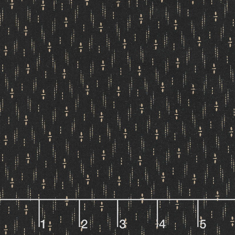 Shelbyville - Stacked Dots Black Yardage