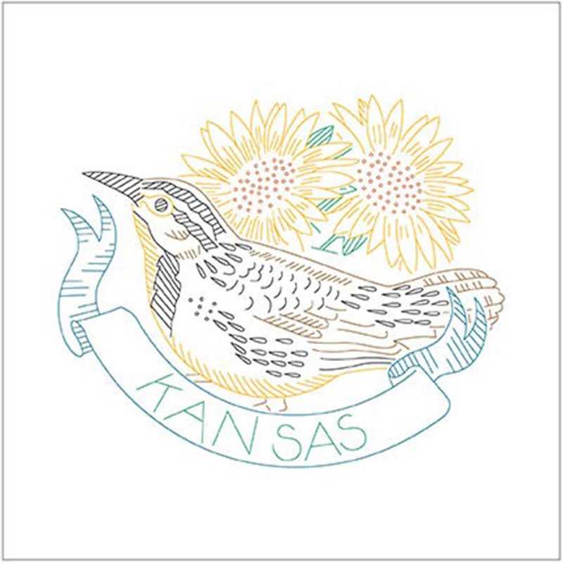 Birds of Liberty - Kansas Digitally Printed Panel