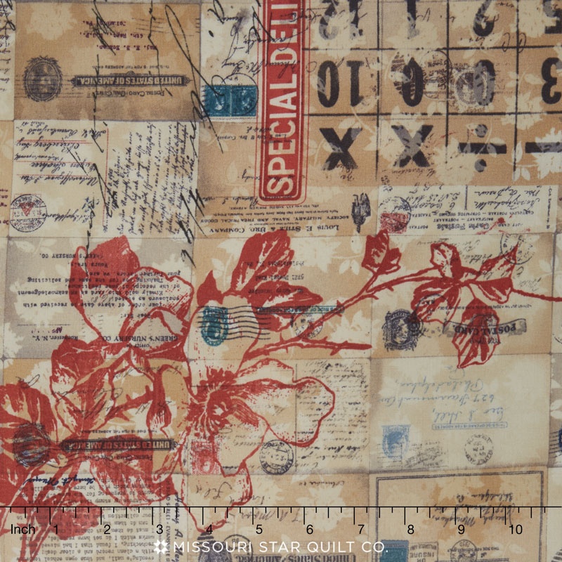 Eclectic Elements - Correspondence Special Delivery Neutral Yardage