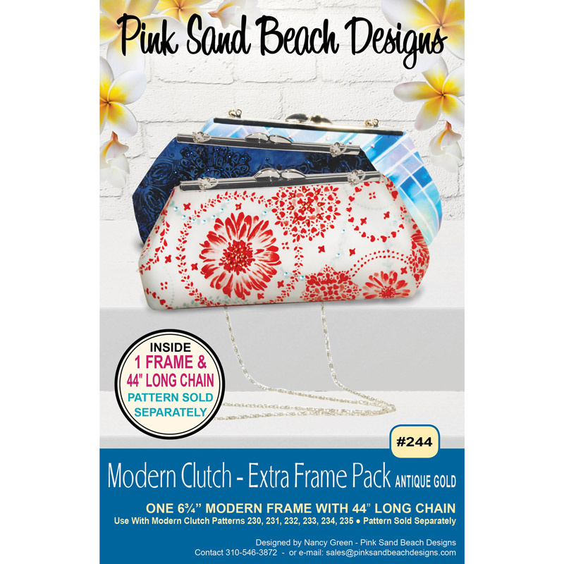 Modern Clutch Extra Frame Pack - Antique Gold Frame and Chain