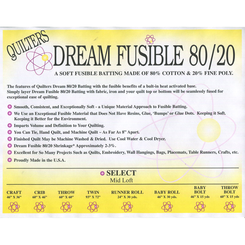 Quilter's Dream Fusion Craft Batting