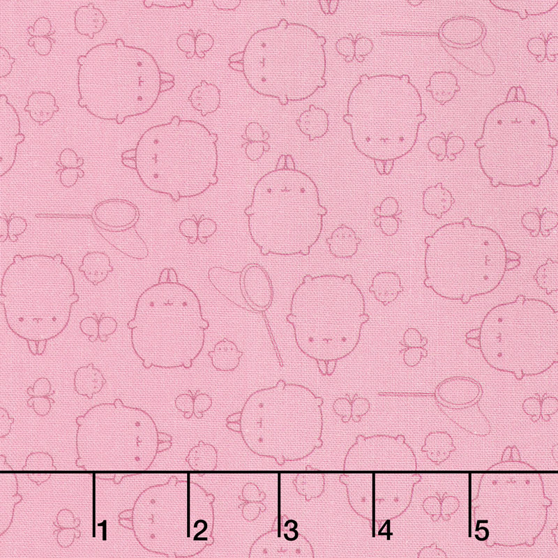 Molang - Toss Pink Yardage