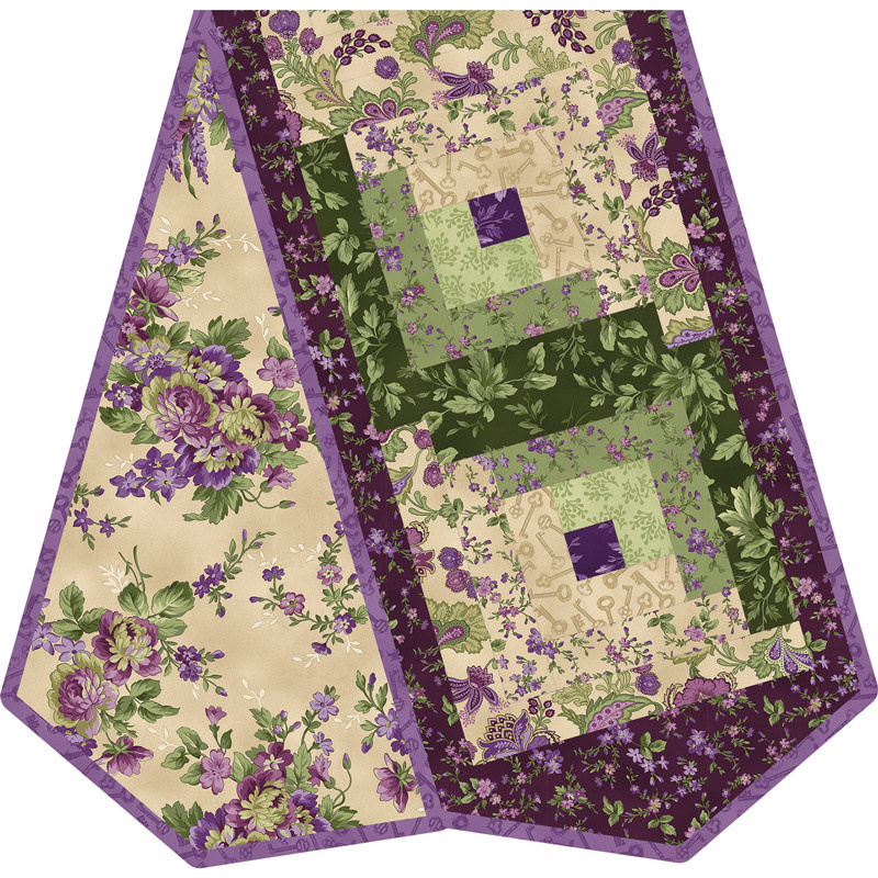 Aubergine Log Cabin Table Runner POD Kit