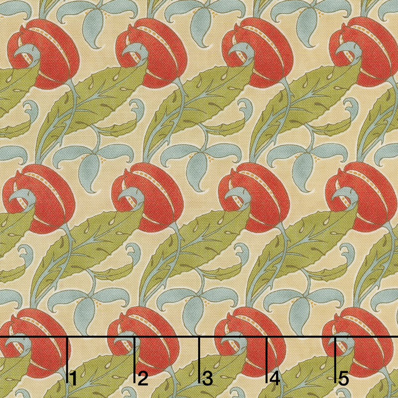 Voysey - The Gordon 1897 Parchment Yardage