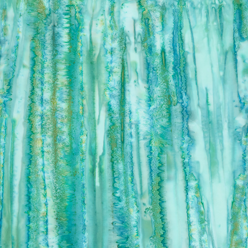 Petal Party Batiks - Mottle B Parakeet Yardage